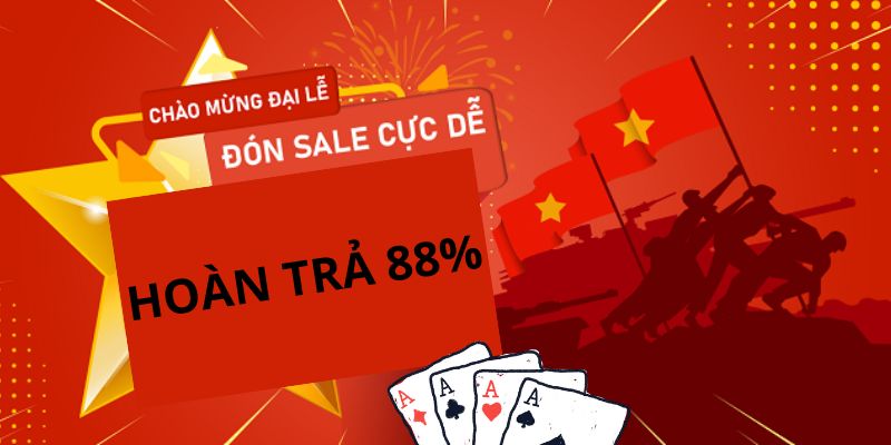 Hướng dẫn các bạn hội viên tham gia sự kiện chào mừng đại lễ 30/04 - 01/05 hoàn trả 88%