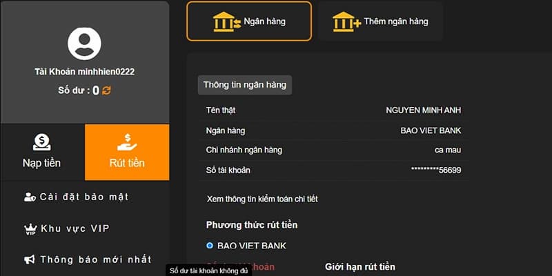 Hướng dẫn cách rút tiền qua nhiều phương thức